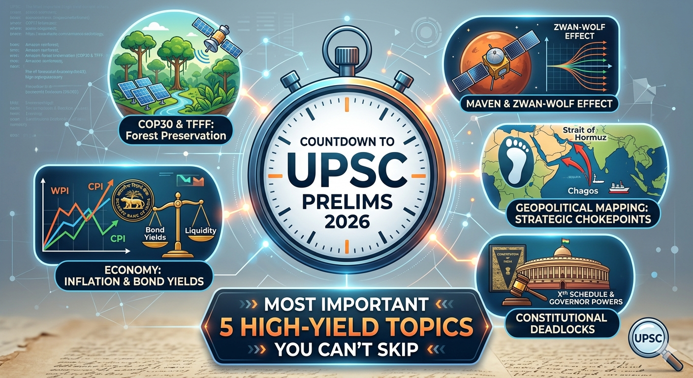 UPSC Prelims 2026 Important Current Affair Topics