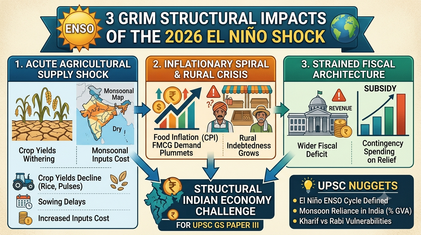 3 Grim Structural Impacts of the 2026 El Niño Shock Indian Economy Challenge You Can't Ignore