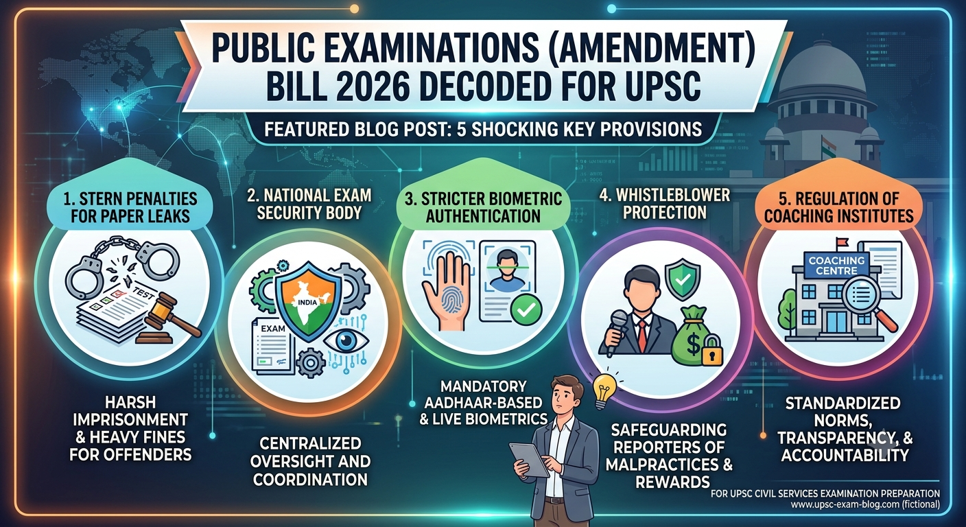5 Shocking Key Provisions of Public Examinations Amendment Bill 2026 Decoded for UPSC