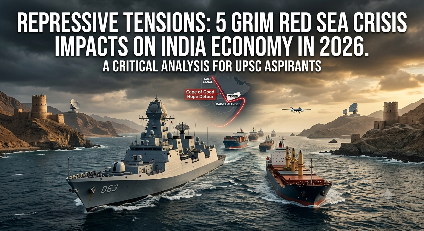 5 Grim Red Sea Shipping Crisis Impacts Disrupting India’s Economy in 2026 UPSC Importants