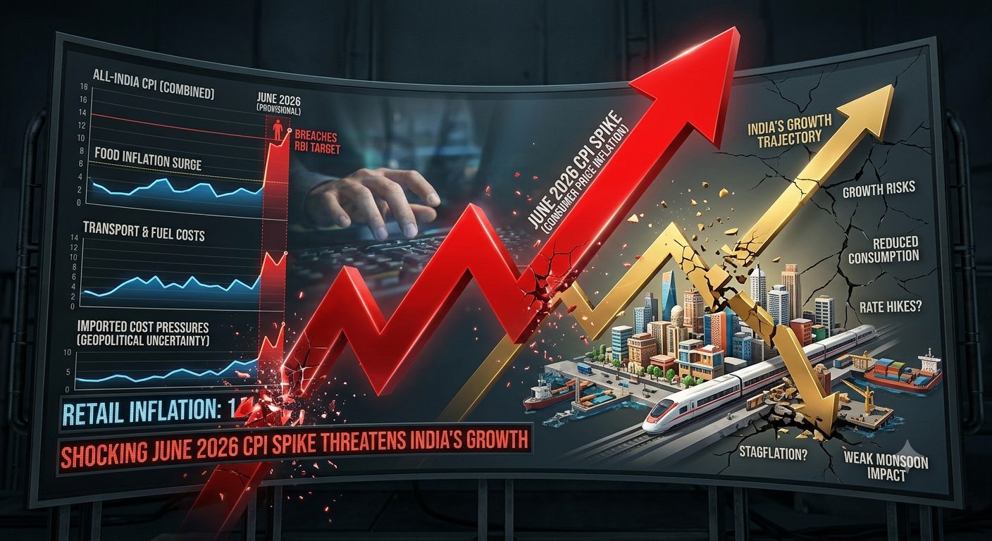 Retail Inflation Rise 1 Shocking June 2026 CPI Spike Threatens India's Growth