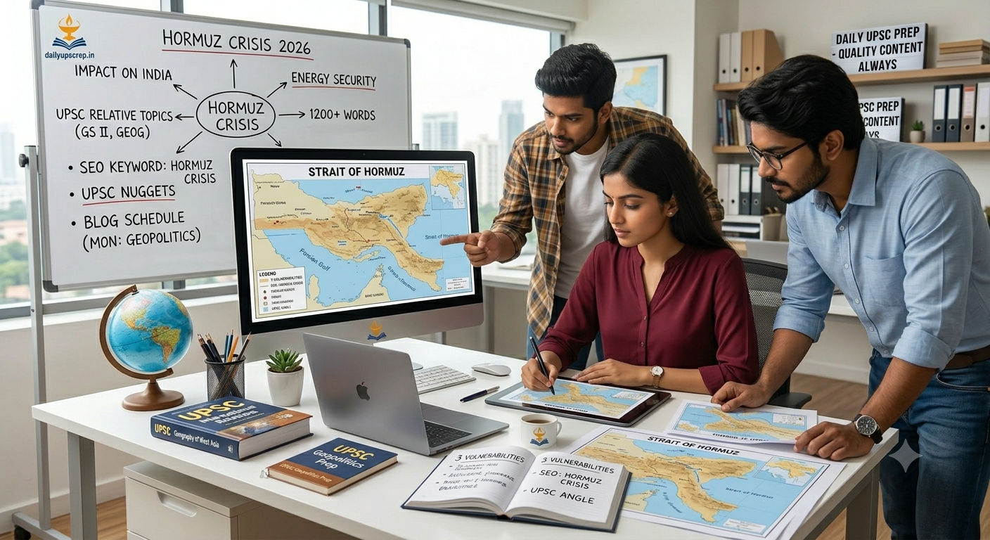 Strait of Hormuz Crisis: 3 Strategic Vulnerabilities Every UPSC Aspirant Must know (2026 Analysis)